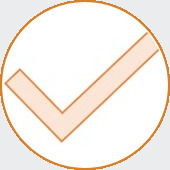 An icon containing a large checkmark