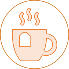 An icon containing a mug of tea
